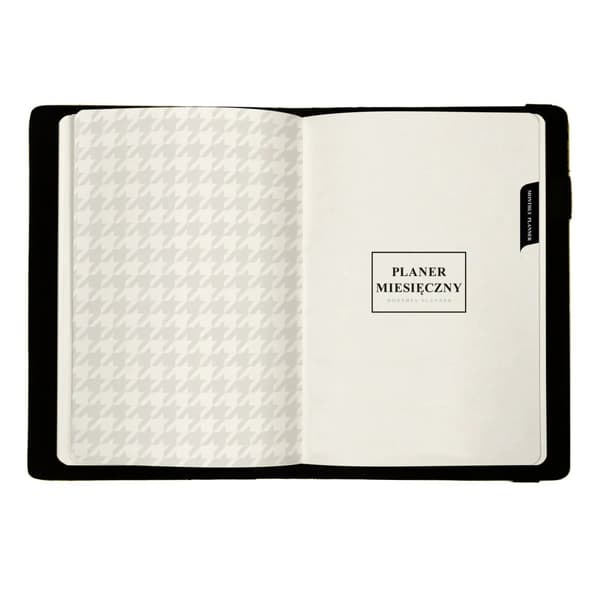 Dags- och veckoplanerare, universalkalender med A5 rymdtryck, med utbytbar Print Space-insats