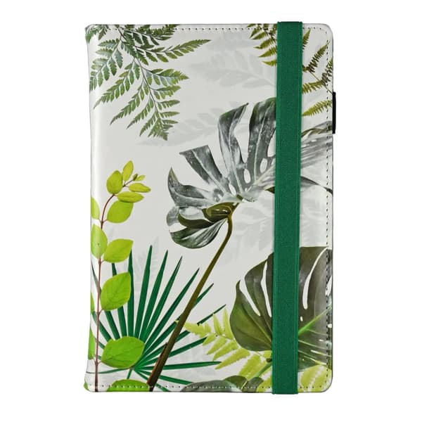 Dagsplanerare, universell mönstrad kalender med A5-tryck och utbytbar Botanic White-inlägg