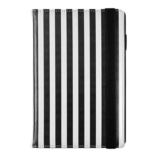 Dagsplanerare, universell randig svartvit A5-kalender med utbytbar Print Stripes-insats