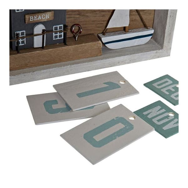 Puinen Kalenteri DKD Home Decor (22 x 3 x 22 cm)
