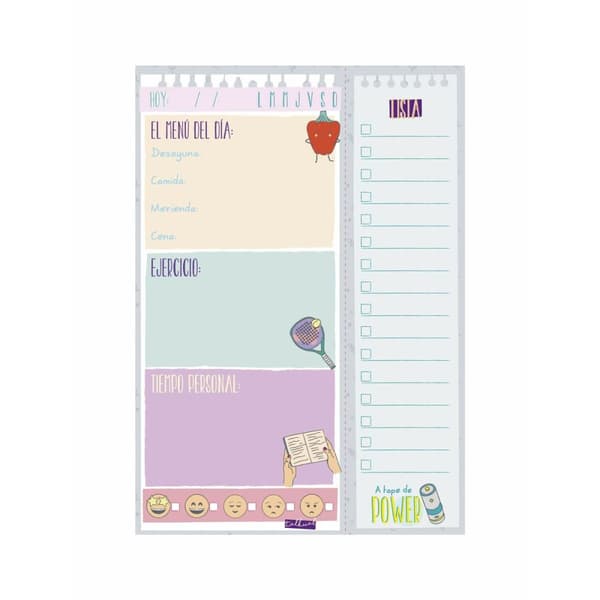 Daily planner Finocam TALKUAL 14,8 x 21 cm Hvid