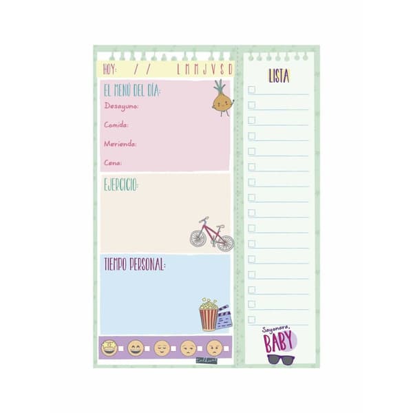 Daily planner Finocam TALKUAL 14,8 x 21 cm Hvid