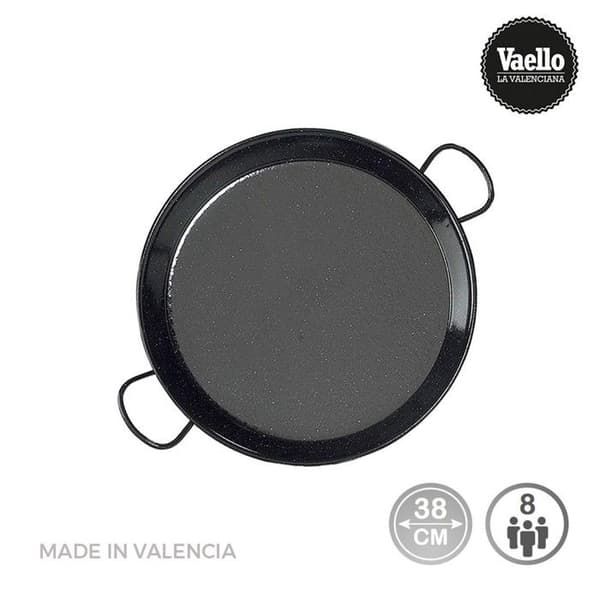 Emaljerad paella - Vaello - Ø38 cm - Induktion - Vitrokeramik - 8 personer