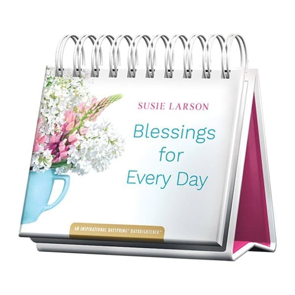 Agenda - organiser - opladning Dayspring - 49911 - Kalender med omslag Susie Larson Velsignelser for Hver Dag, hvid