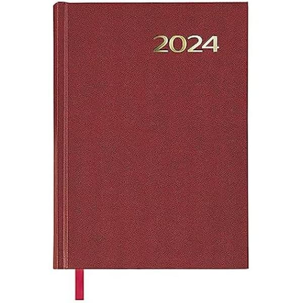 Agenda - DOHE - Dagligen - 14 x 20 cm - Läder - 288 sidor - 4 språk