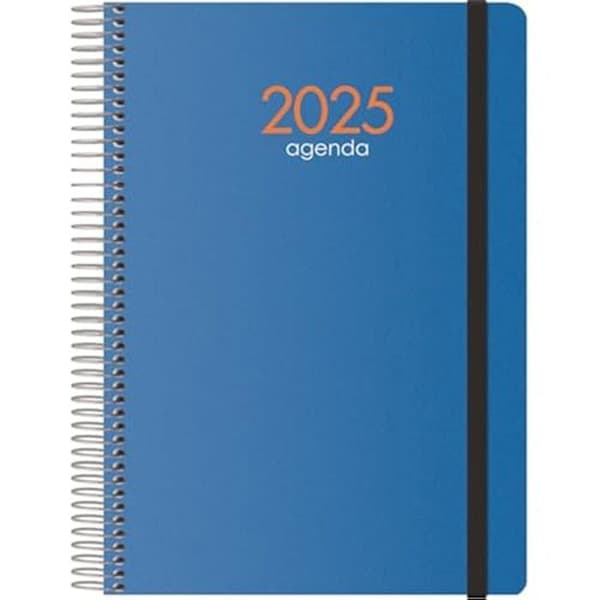 Agenda - DOHE - Dagligen - 15 x 21 cm - Mjukt omslag - 1 dag per sida - Blå