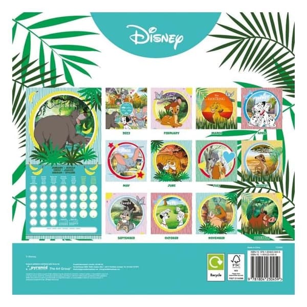 Kalender - PYRAMID INTERNATIONAL - Disney Klassik 2024 - 30 x 30 cm - Present till fans - Blandet