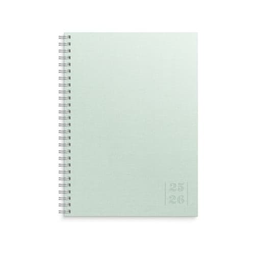 Kalender Study Textile grön A5 25/26