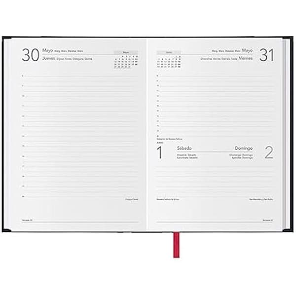 Agenda - DOHE - Dagligen - 14 x 20 cm - Flexibel - 1 dag per sida - Blandat