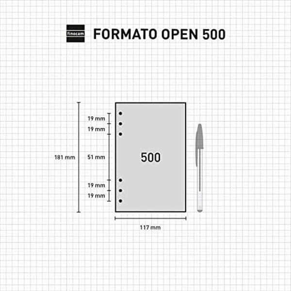 Reservdelar för telefoner - FINOCAM - Öppen R554 - Påfyllning för planerare - Neutral papper - 50 ark
