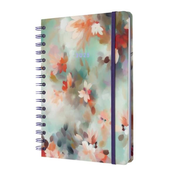 Kokonote - KKBAMBINA2504 - Veckoadvancer 2025, Bambina Vivid Flora - Spiralagenda - Januari till December 2025