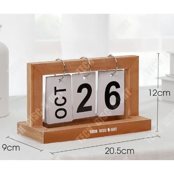 TD® Jul Adventskalender Kreativt trä skrivbordsdekoration present månad hem nordisk stil studie evig födelsedag evig jo