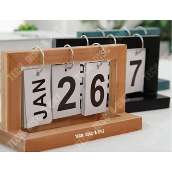 TD® Jul Adventskalender Kreativt trä skrivbordsdekoration present månad hem nordisk stil studie evig födelsedag evig jo