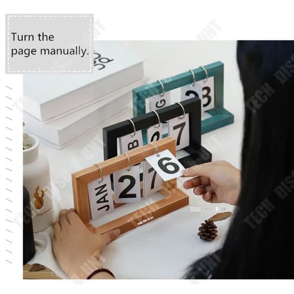 TD® Jul Adventskalender Kreativt trä skrivbordsdekoration present månad hem nordisk stil studie evig födelsedag evig jo