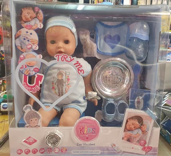 Hjerteslag åndedrætsdukke 42 cm babytilbehør