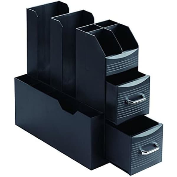 Kapselorganisator - ARCHIVO 2000 - CD901 - 2 lådor - 9 fack - Svart