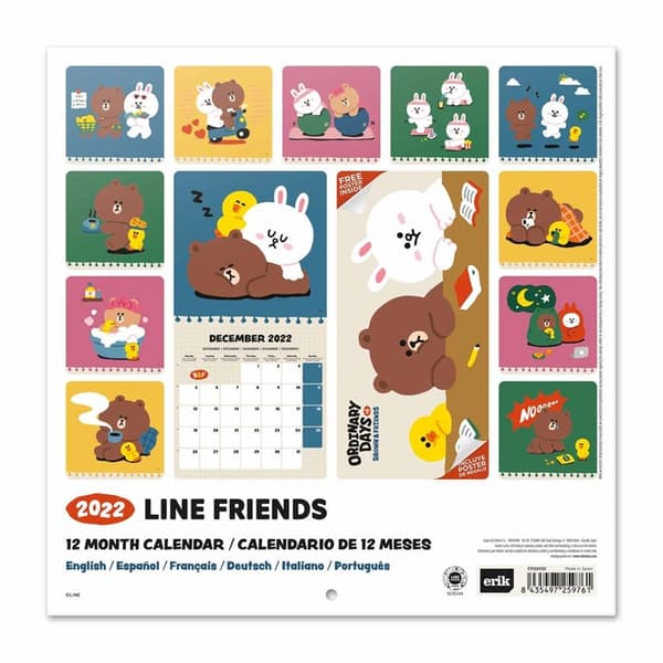 LineFriends-Kalender202230x30cm