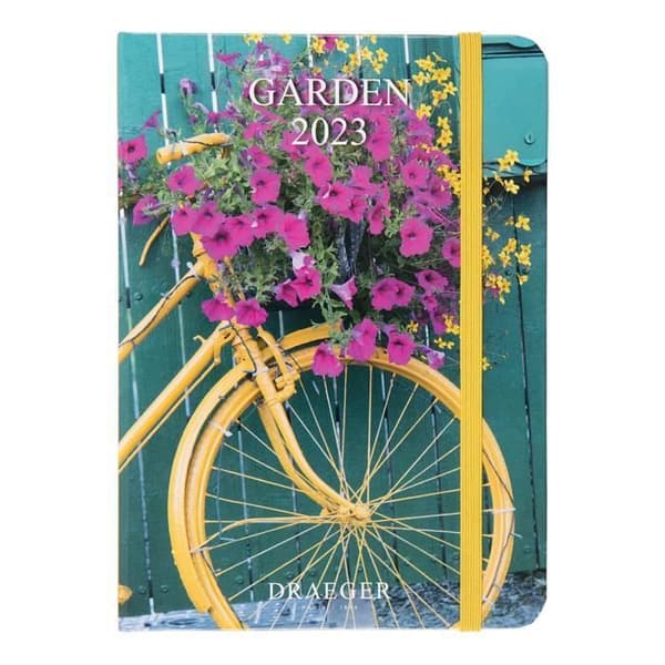 Gardens pocket dagbok - DRAEGER PARIS - 2023 - Hårt pärm - Satintyg bokmärke - 11,5 x 16 cm