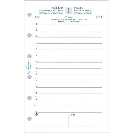 Exatime 14 Daily Refill 2d/sida - EXACOMPTA - Vit - Imprim'Vert®, PEFC®