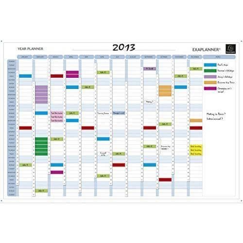 Annual Magnetic Planner 56153E - Texter på engelska