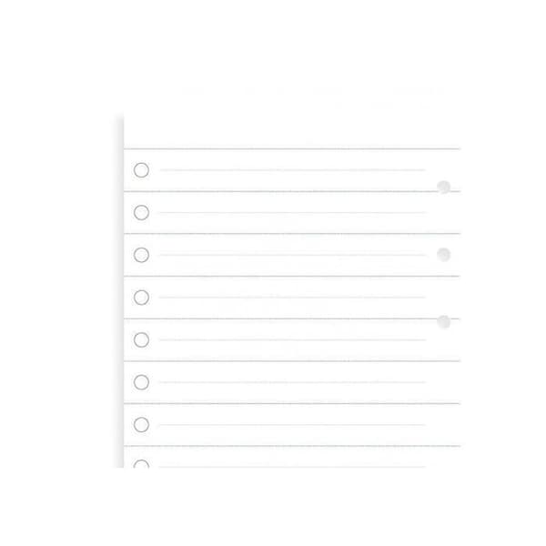 Laddning för Clipbook - FILOFAX - Personligt format - Återvunnet papper 80% - 25 ark - Vit