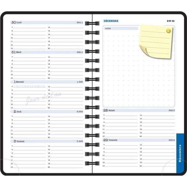 Pocket agenda - EXACOMPTA - Lady 16S - Weekly planner - 9 x 16 cm - Mjuk omslag