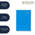 Miniatyrbild 3 av 3: Collins - ESSA53.60-25 - Essential Agenda professionell 2025 veckokalender med hård vinjett i blått läder Format A5