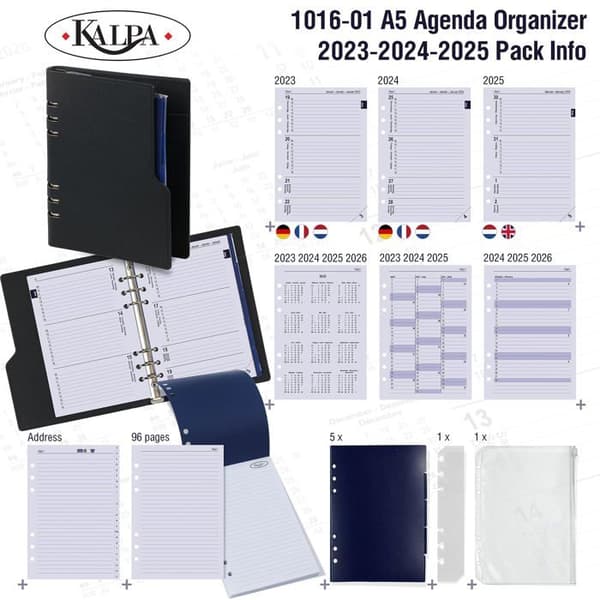 Agenda - organiser - återladdning Kalpa - E1016-01