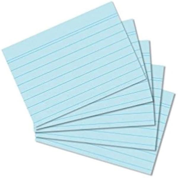 Fackor Bristol - HERLITZ - A8 - 100 Linjerade Sidor - Papper 170 g/m² - Blå Färg