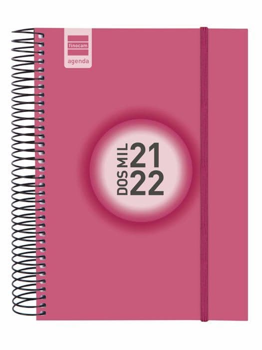Dagbok - organisatör - Finocam refill - 1 - Espir Color 202 2022 E0 Dagbok per sida Katalansk rosa 55 x 22 cm