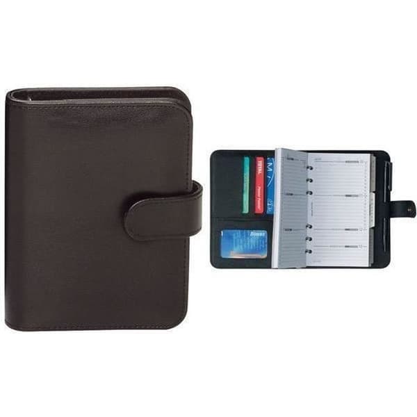 Agenda - Bind - Modell 17501-1 - Format A7 - Mjuk läder - 3 fack