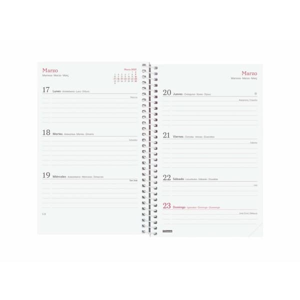 Dagbok Finocam DESIGN COLLECTION 11,7 x 18,1 cm 2025 Blommig
