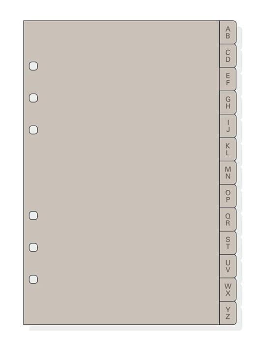 Agenda - arrangör - Finocam refill - 1966455 - alfabetiskt index refill