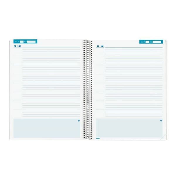 Agenda - arrangör - Finocam refill - 1 - Daglig lektionsplanerare lärare dag sida. spanska språket
