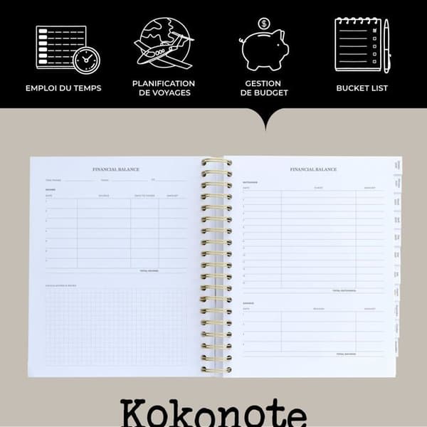 Agenda - organiser - laddare Kokonote - AEKOSVBS2404