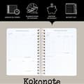 Miniatyrbild 3 av 4: Kokonote - AEKOSVA5P2402 - Agenda Semainier 2024 2025 Skol - Spiral Agenda - August 2024 till December 2025