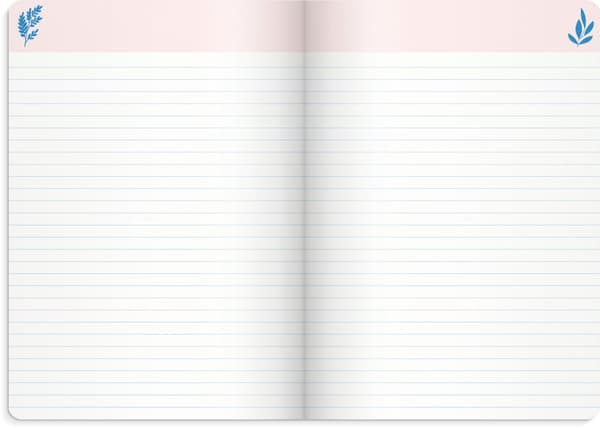 Kalender A5 odaterad Rosa, Burde