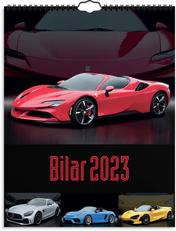 Väggkalender 2023 Bilar Burde