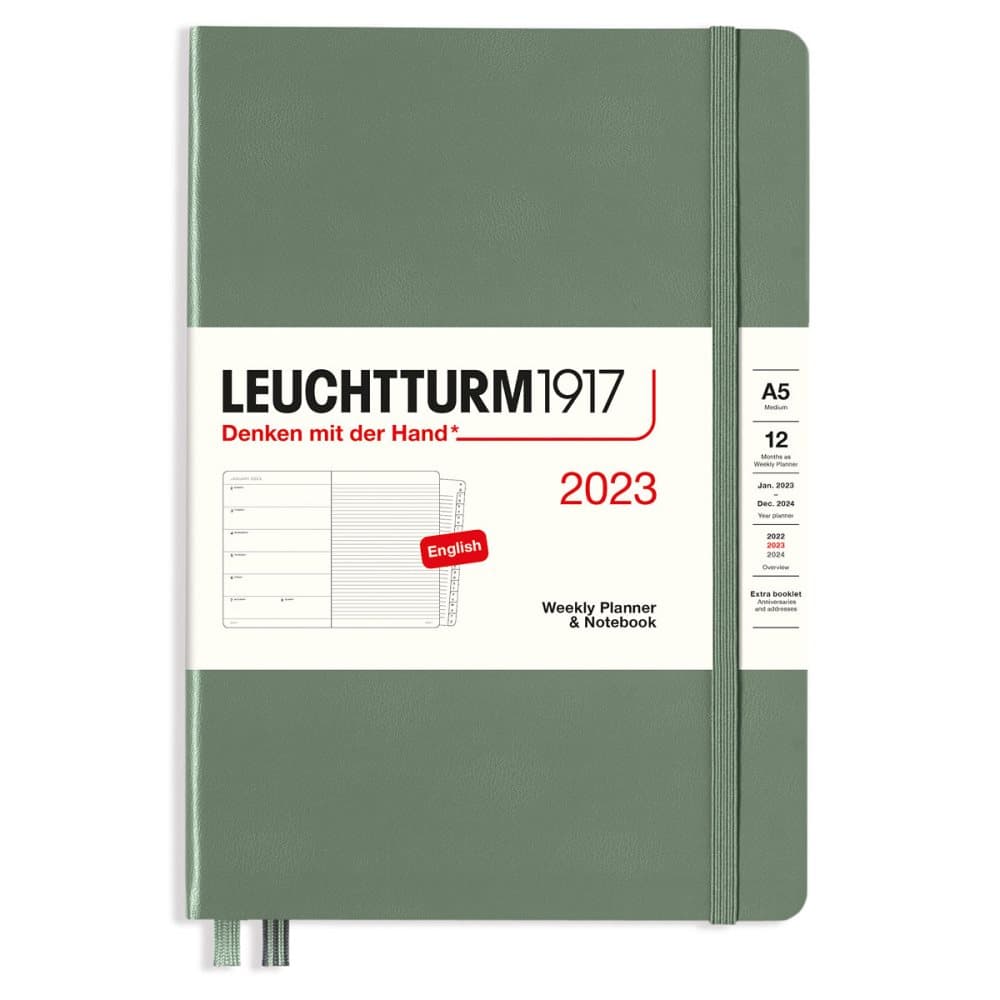 Kalender 2023 A5 Olive Leuchtturm1917