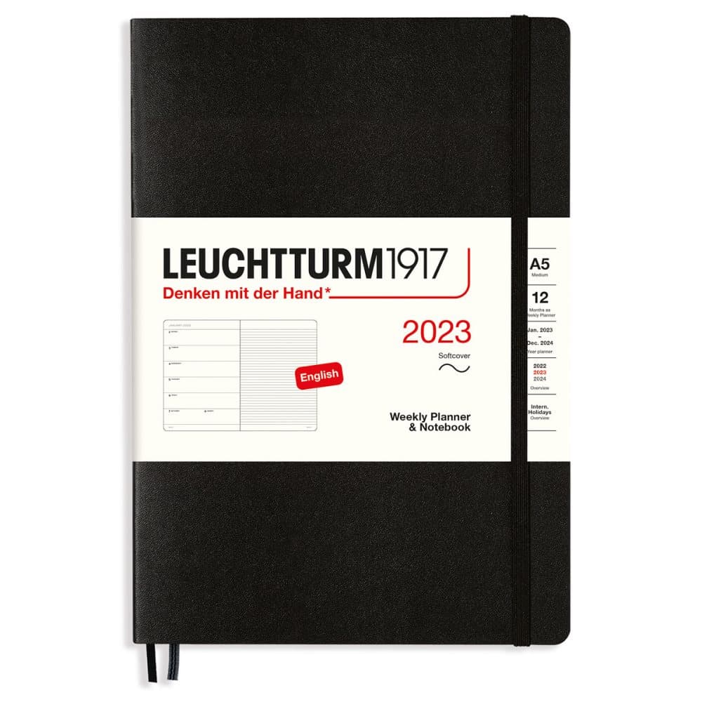 Kalender 2023 A5 Soft Black Leuchtturm1917