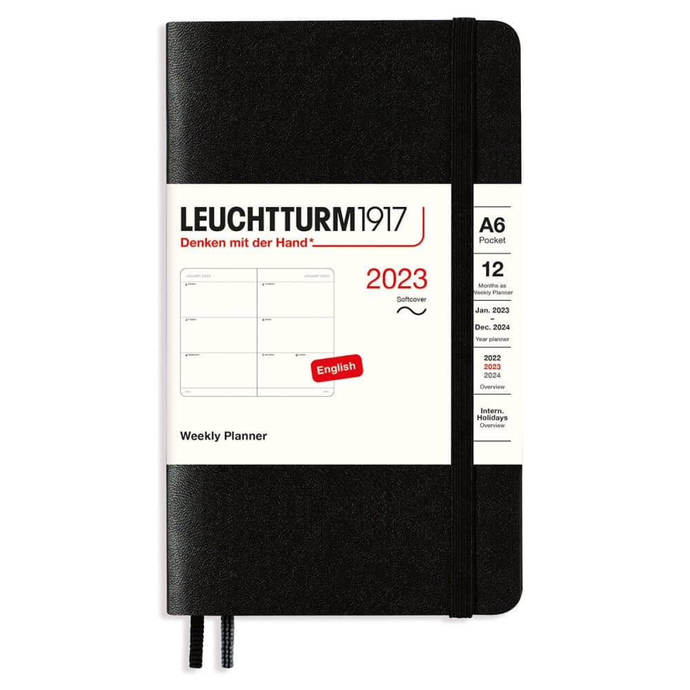 Kalender 2023 A6 Soft Black Leuchtturm1917