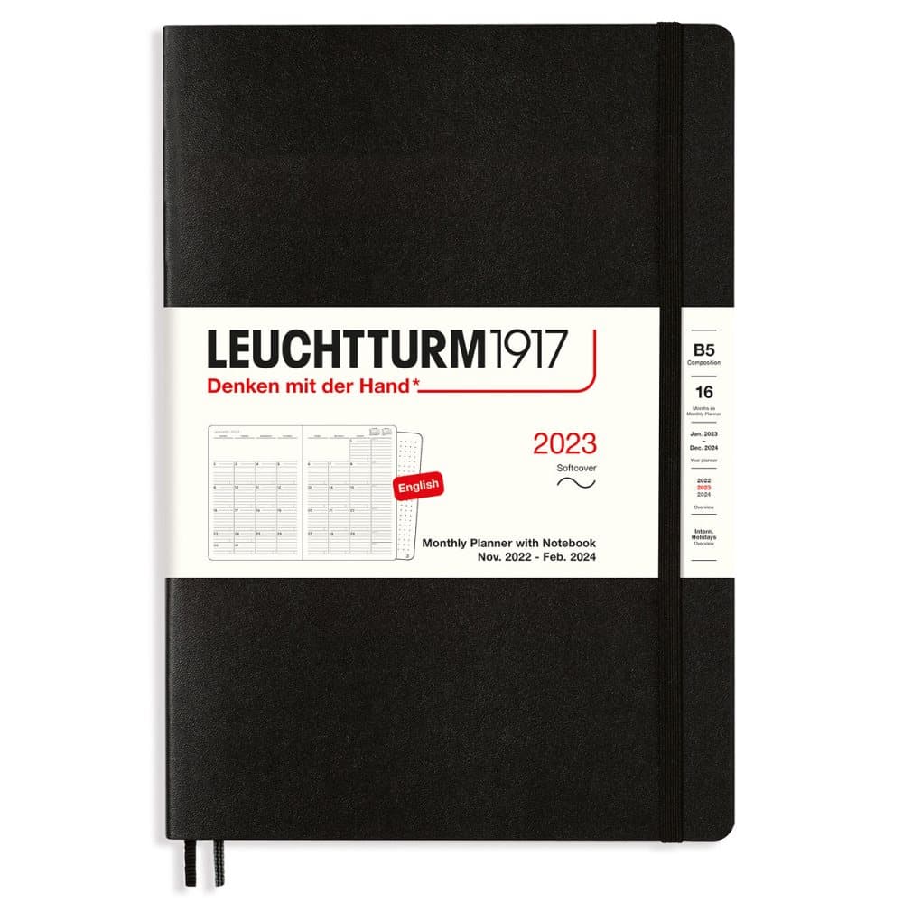 Kalender 2023 B5 16m. Black Leuchtturm1917