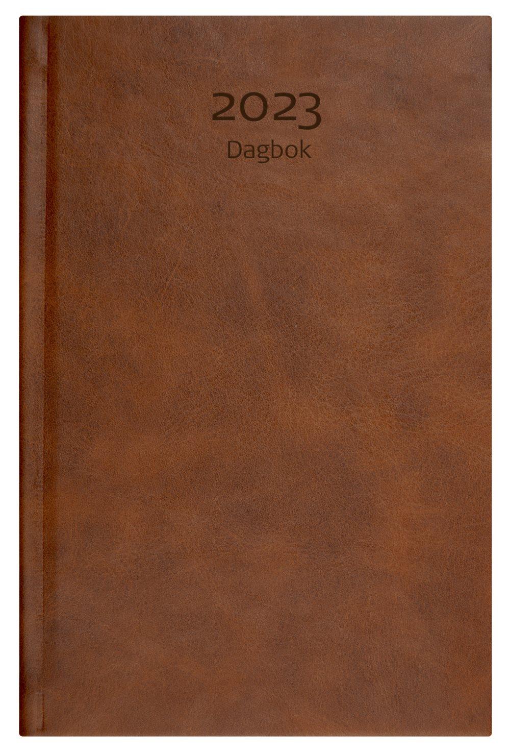 Dagbok Lux A5 2023 cognac Greig