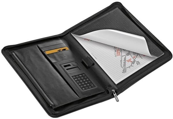 Metropol A4 Konferensemappe + Kalkulator Sort Filofax