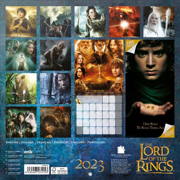 The Lord Of The Rings 2023 Wall Calendar CDON