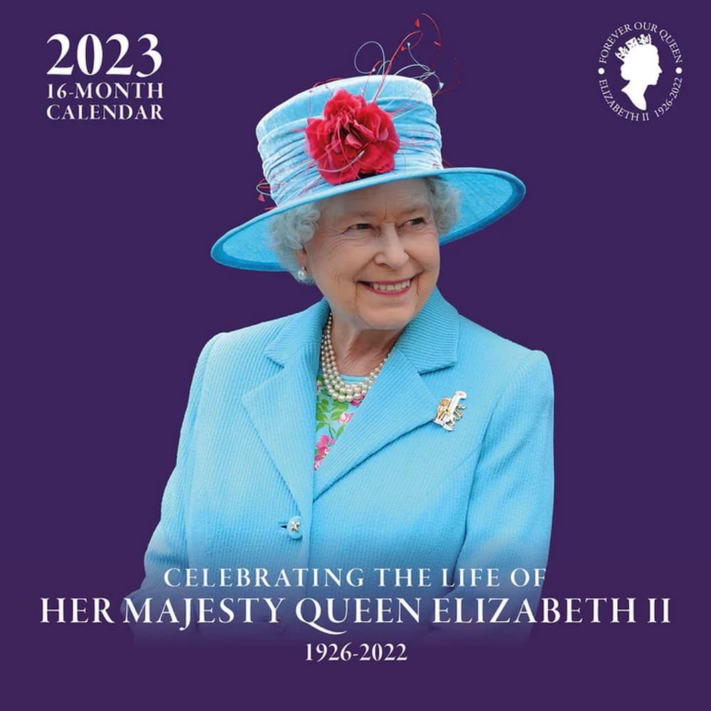 Queen Elizabeth II Fejring af livet 2023 vægkalender i papir CDON Queen Elizabeth Calendar 2025