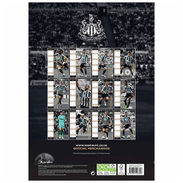 Newcastle United FC 2023 A3 Wall Calendar CDON