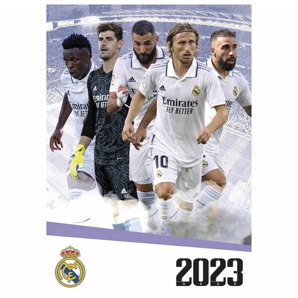 Real Madrid CF 2023 A3 Wall Calendar CDON