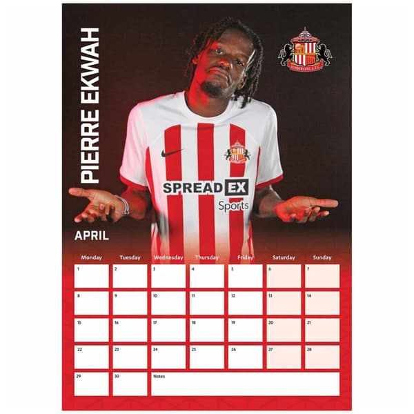 Sunderland AFC 2025 A3 Väggkalender CDON