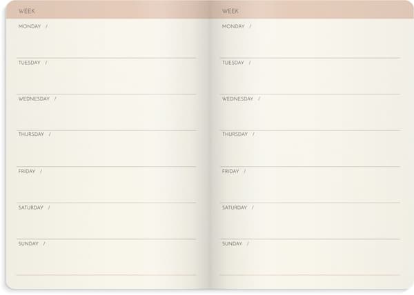 Ukeoppstilling Kalender Deluxe, Burde